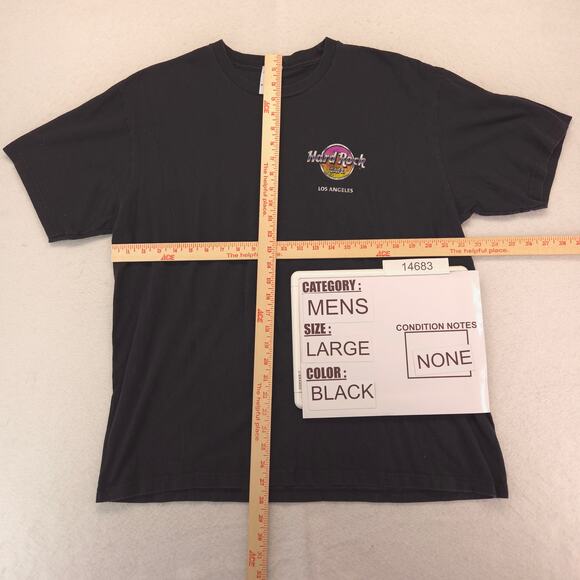 Hard Rock Cafe Short Sleeve Casual Graphic T Shirt Adult Mens Size L Black - Picture 5 of 9